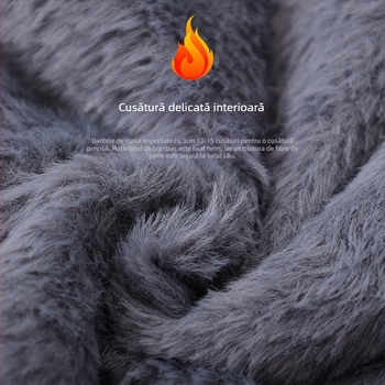 Geacă de iarnă din bumbac pentru bărbați, croială lejeră, închidere cu nasturi la un singur rând, umplutură poliesterică groasă, guler demontabil