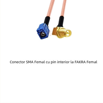 Cablu de extindere pentru antena GPS RG316, Fakra către SMA, 0-6 GHz, 50 Ω, SWR ≤ 1, Câștig 10