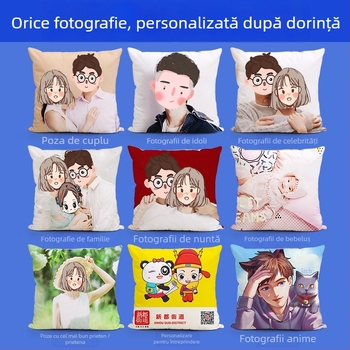 Perne cu logo-ul companiei, la comandă, cu opțiuni de fotografii, husă poliester, umplere PP bumbac, opțiuni de modele: dungi, inimă, litere, curcubeu, desene animate