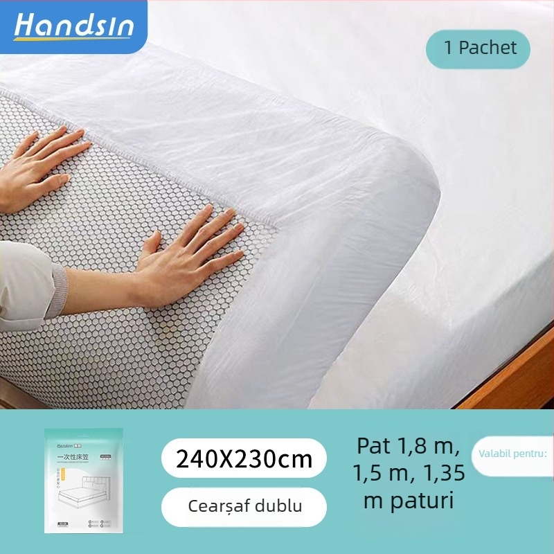 Cearșaf Handsin, fibră nețesută, model uniform, stil modern minimalist