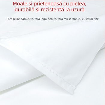 Foaie de pat din poliester, țesătură twill, model solid, stil modern minimalist