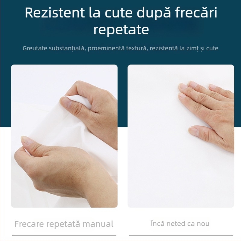 Foaie de pat din poliester, țesătură twill, model solid, stil modern minimalist