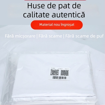 Foaie de pat din poliester-bumbac, țesătură plată, vopsire reactivă, stil modern minimalist, Marcă Three five eight five