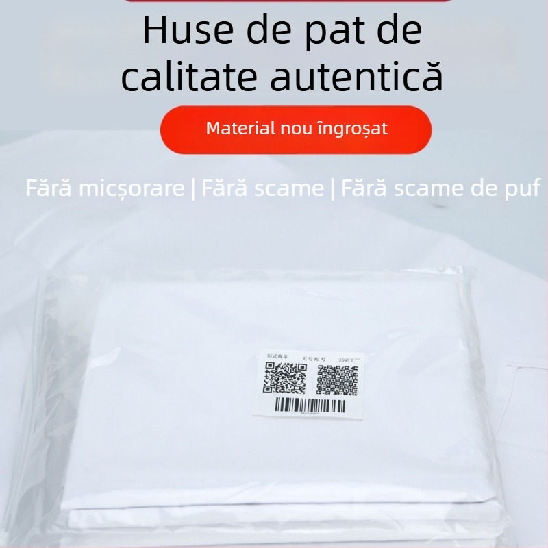 Foaie de pat din poliester-bumbac, țesătură plată, vopsire reactivă, stil modern minimalist, Marcă Three five eight five