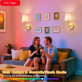 Lampă de perete cu încărcare fără fir | abajur din țesătură, soclu E27, tensiune ≤36 V, bec reîncărcabil inclus