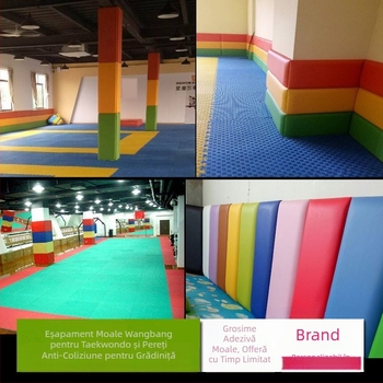 Panou de perete cu panou moale de fundal pentru sală Taekwondo | Material: Piele artificială | Stil: Chinezesc nou | Codul produsului: 2025062501 | Categoria: Panou de fundal moale | Brand: Yangbang soft bag