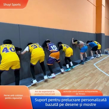 Perete padding pentru sala de baschet interior — husă din pânză moale, stil desen animat