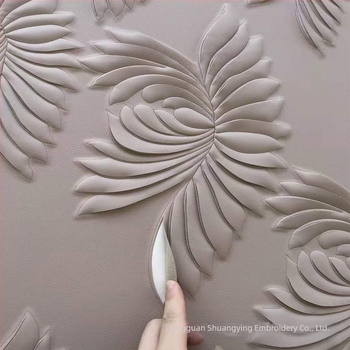 Panou de fundal din piele sintetică cu iluminare, relief ornamental, stil simplu și modern, model peisaj, personalizabil, pentru living, dormitor, birou, restaurant, intrare