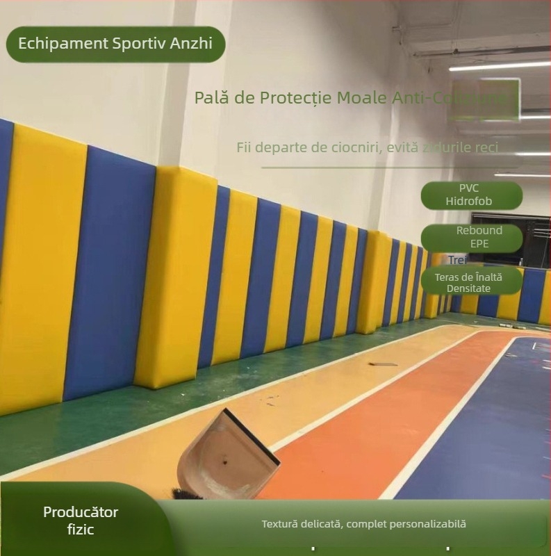 Acoperire moale pentru perete din PVC pentru săli sportive — design modern minimalist, personalizabil, potrivit pentru spații comerciale