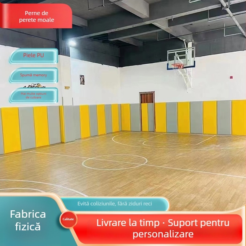 Acoperire moale pentru perete din PVC pentru săli sportive — design modern minimalist, personalizabil, potrivit pentru spații comerciale