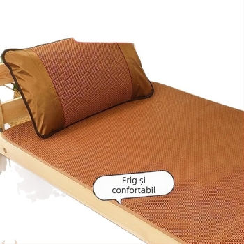 Covoraș de pat din viscoză Ice Silk pentru cămine studențești, jacquard dublu, potrivit pentru sugari și copii