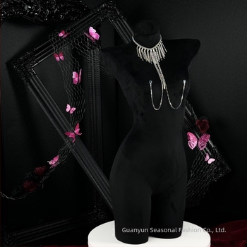Moonlight Lover Colier pentru corp cu ciucuri din rhinestone — Fier, placare electrolitică, formă în U, Geometrie, Lanț tip os de șarpe, Night Dream Lotus