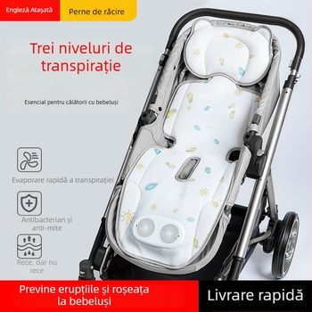 Covoraș de șezut ventilat pentru cărucior – 0-4 ani, Poliester/Polipropilenă/ABS
