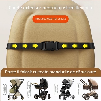 Suport spate pentru căruciorul bebelușului – protecție talie, corector postură, pernă șezut cu plasă respirabilă pentru vară