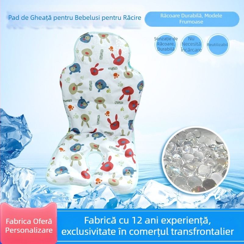Perna de răcire pentru scaunul auto al copilului | material din bumbac | pentru copii de 2–3 ani | personalizare disponibilă | utilizare de vară