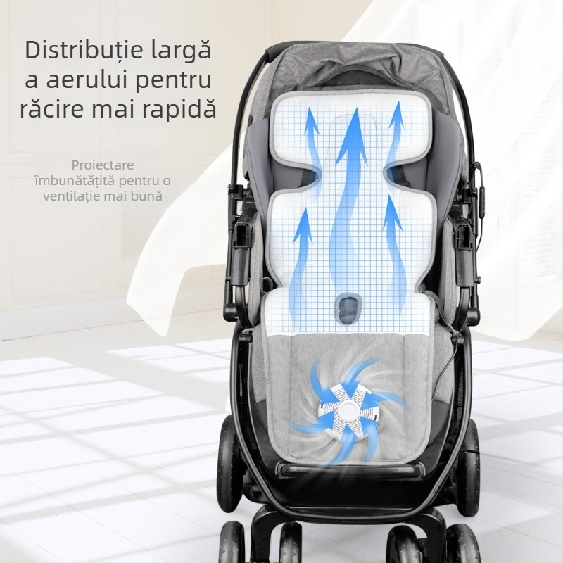 Pad răcoros personalizabil pentru cărucior cu șezut ventilat – Ambien Abe001, pentru copii 0–4 ani