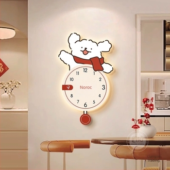 Ceas de perete cu mers silențios și design minimalist modern; carcasă și cadran din porțelan cristal; mecanism Suzuki; alimentare cu baterie; model 2025