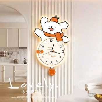 Ceas de perete cu mers silențios și design minimalist modern; carcasă și cadran din porțelan cristal; mecanism Suzuki; alimentare cu baterie; model 2025