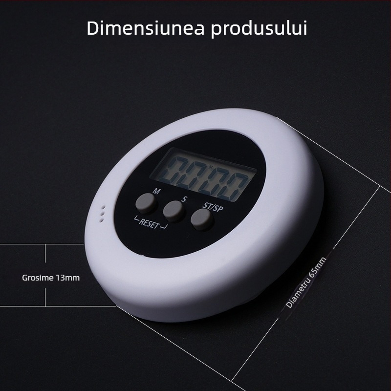 Star Time timer circular LCD pentru placă de acupresură – alimentare cu baterii, carcasă din plastic, cronometru sportiv