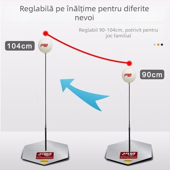 Double Happiness Antrenor de tenis de masă – bază din carbon, gumă anti-adezivă, rachetă cu lovitură directă (Primăvara 2020)