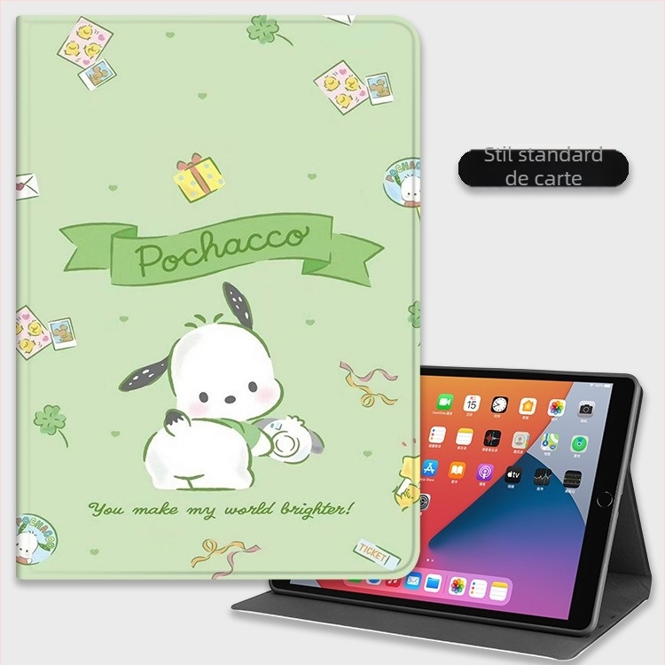 Carcasă de protecție pentru iPad din silicon, compatibilă cu modelele de 11 inch și 10.9 inch, cu slot pentru stylus 10.2, mini 6, design caricatură, husă moale, opțiune 9.7 inch