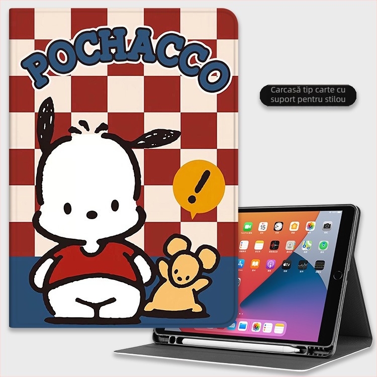 Carcasă de protecție pentru iPad din silicon, compatibilă cu modelele de 11 inch și 10.9 inch, cu slot pentru stylus 10.2, mini 6, design caricatură, husă moale, opțiune 9.7 inch