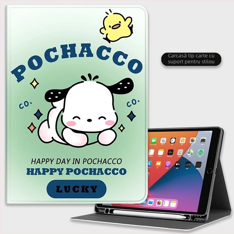 Carcasă de protecție pentru iPad din silicon, compatibilă cu modelele de 11 inch și 10.9 inch, cu slot pentru stylus 10.2, mini 6, design caricatură, husă moale, opțiune 9.7 inch