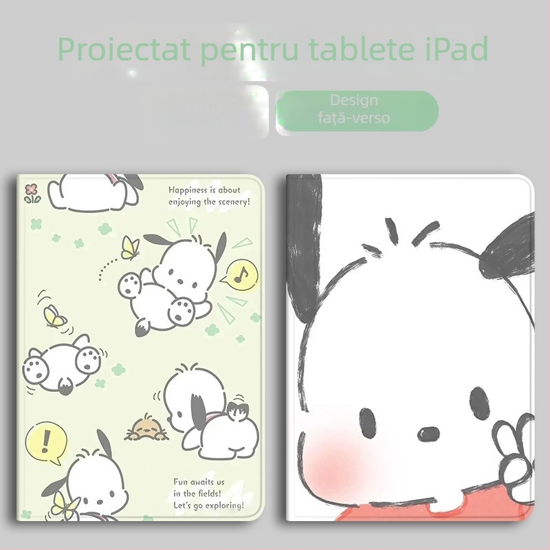Carcasă de protecție pentru iPad din silicon, compatibilă cu modelele de 11 inch și 10.9 inch, cu slot pentru stylus 10.2, mini 6, design caricatură, husă moale, opțiune 9.7 inch