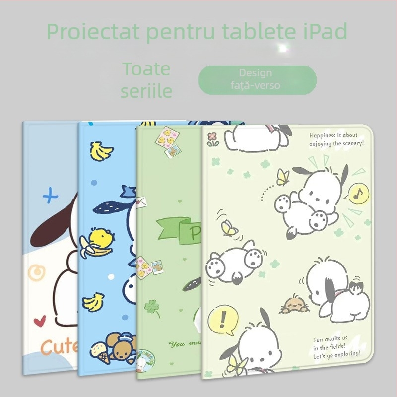 Carcasă de protecție pentru iPad din silicon, compatibilă cu modelele de 11 inch și 10.9 inch, cu slot pentru stylus 10.2, mini 6, design caricatură, husă moale, opțiune 9.7 inch