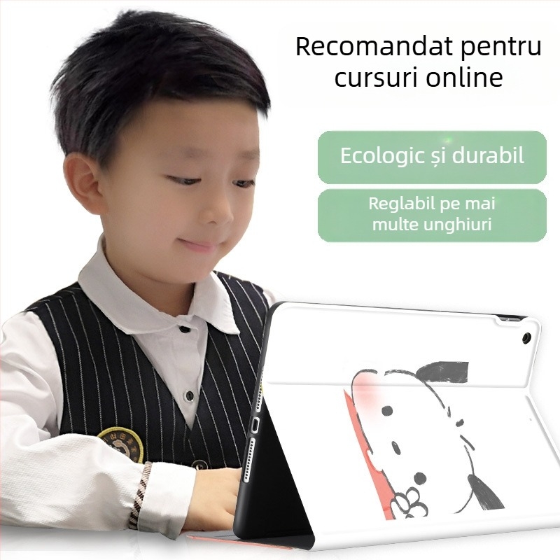 Carcasă de protecție pentru iPad din silicon, compatibilă cu modelele de 11 inch și 10.9 inch, cu slot pentru stylus 10.2, mini 6, design caricatură, husă moale, opțiune 9.7 inch