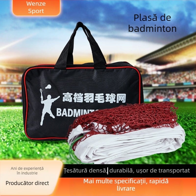 Plasă de badminton portabilă, standard profesional pentru interior și exterior, Xin Wenze, personalizabilă