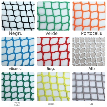 Plasă de siguranță fără noduri pentru scări, pentru locuri de joacă — barieră pentru fotbal/baschet, destinată exteriorului