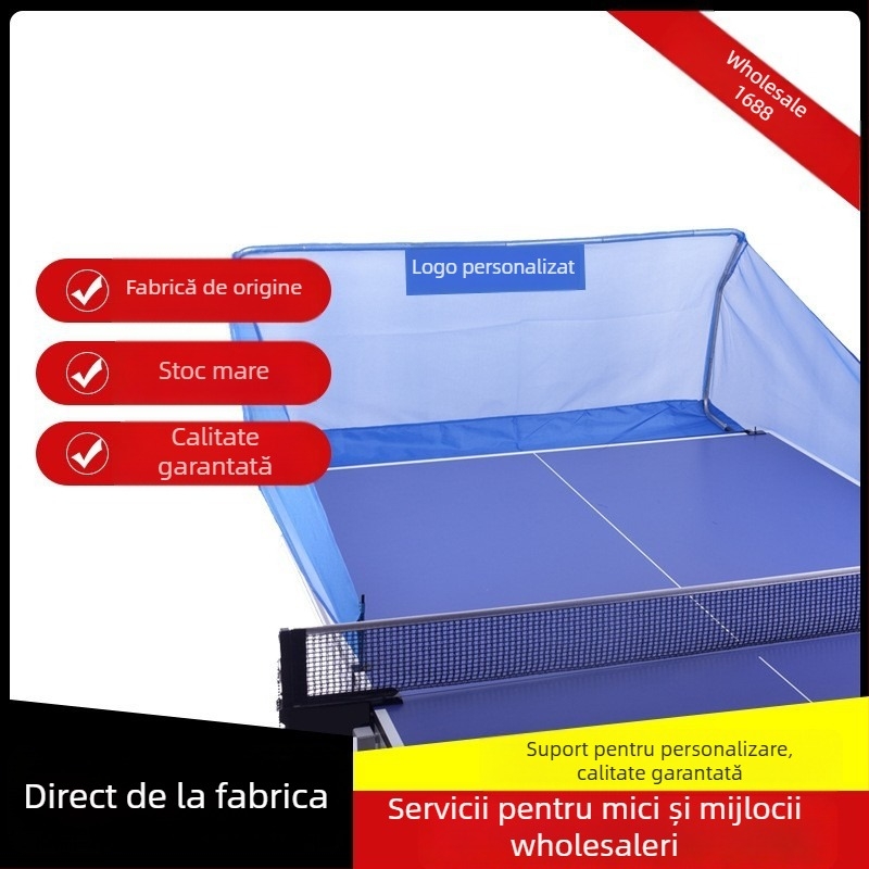Rețea pentru mingi de tenis de masă pentru uz casnic, cu alimentare automată a mingilor, rețea de masă portabilă (Material: MDF; Categorie: Net, suport pentru mingi; Categorie produs: Mrează pentru tenis de masă și suport)
