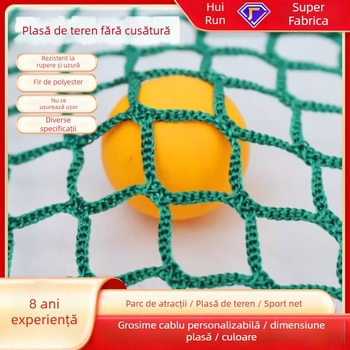 Rețea din poliester fără noduri pentru gard de stadion, pentru terenuri de golf și fotbal, rețea moale