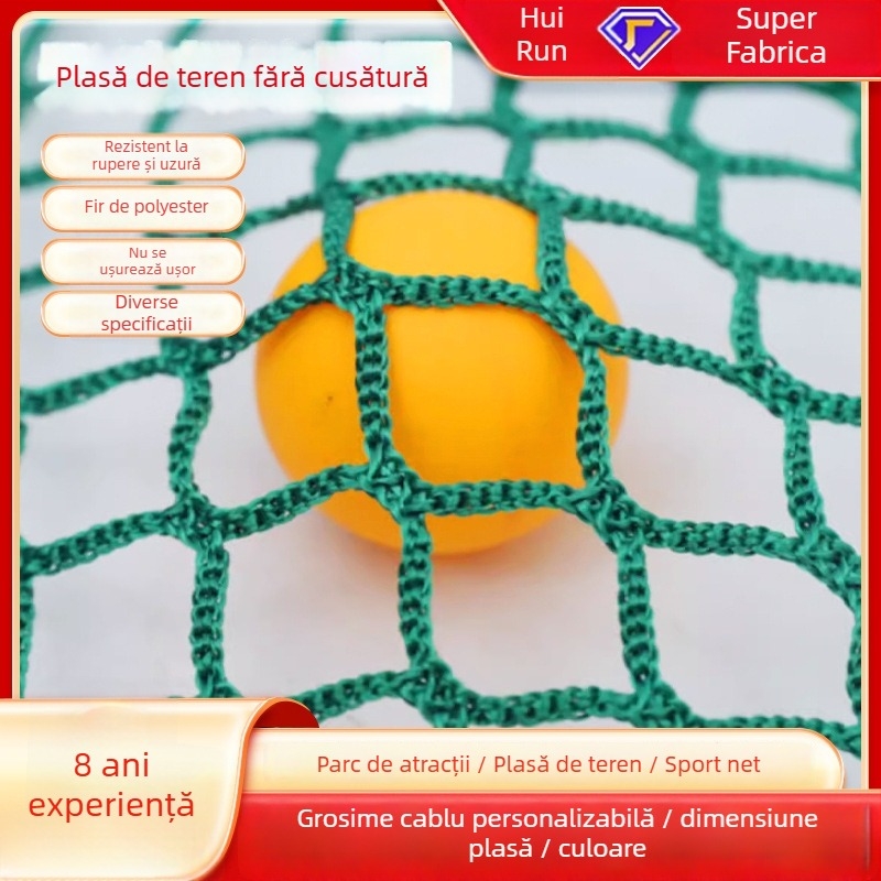 Rețea din poliester fără noduri pentru gard de stadion, pentru terenuri de golf și fotbal, rețea moale