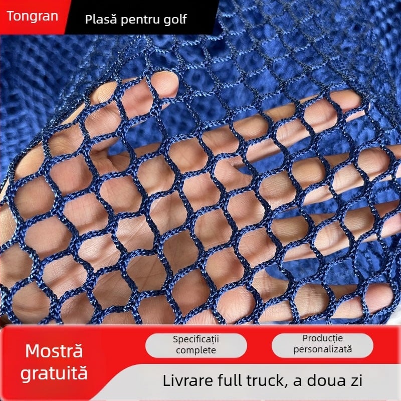 Plasă de protecție pentru spații sportive, fără noduri, personalizabilă, din poliester, nailon și polipropilenă, pentru protecție și delimitare