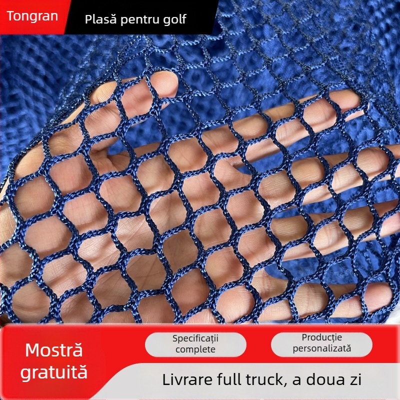 Plasă de protecție pentru spații sportive, fără noduri, personalizabilă, din poliester, nailon și polipropilenă, pentru protecție și delimitare