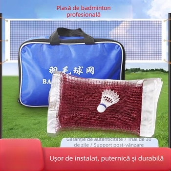 Plasă de badminton portabilă pentru interior și exterior — poliester, plasă de badminton standard, brand Jiahui