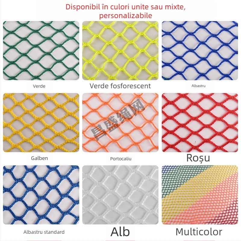 Plasă de protecție pentru gard, fără noduri, poliester; model: fără noduri; pentru garduri de tenis de masă, terenuri de fotbal/baschet și plasă de izolare