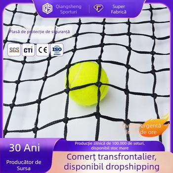 Plasă de protecție exterior — plasă de barieră din polietilenă, nylon; brand Xin Qiangsheng; pentru stațiuni de schi, terenuri de golf, terenuri de fotbal, terenuri de tenis și locuri de joacă.