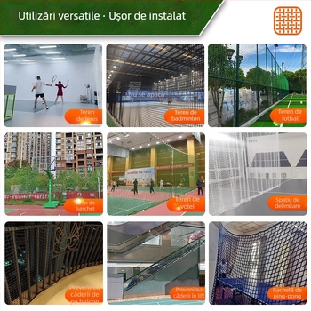 Plasă de protecție multi-sport pentru golf, tenis de masă, baschet și fotbal