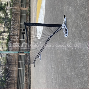 Net portabil pentru pickleball, margine PVC cu clips; construcție din poliester și oțel; greutate 8 kg; ambalaj 91x19x15 cm; potrivit pentru pickleball, tenis și alte jocuri cu mingea