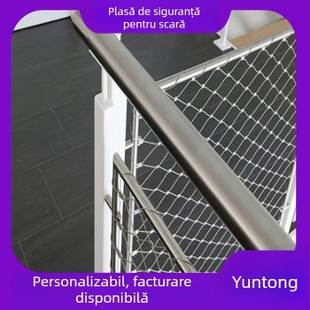 Express plasă de securitate pentru șantier cu găuri în formă de diamant – sârmă din oțel inoxidabil, protecție anti-cadere, instalare ghidată