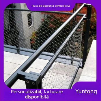 Express plasă de securitate pentru șantier cu găuri în formă de diamant – sârmă din oțel inoxidabil, protecție anti-cadere, instalare ghidată