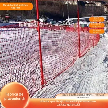 Plasă de gard HDPE pentru teren de schi, protecție pentru pârtii de zăpadă și spații sportive