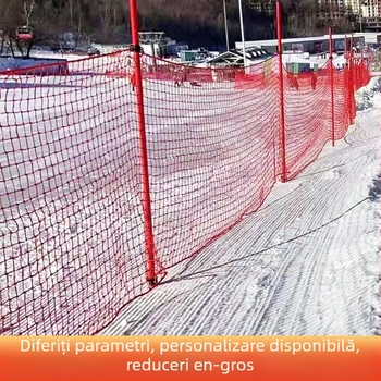 Plasă de gard HDPE pentru teren de schi, protecție pentru pârtii de zăpadă și spații sportive