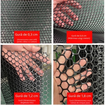 Rețea de protecție pentru pisici pentru ferestre și balcon, plasă din plastic cu barieră anti-cădere