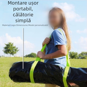 Set portabil de plasă pentru volei în exterior, cu țevi telescopice și montaj rapid – Jiang Hui, pentru plajă și gazon (Țevi telescopice, Montaj rapid, Jiang Hui)