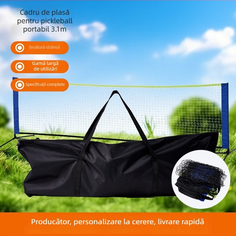 Rețea de tenis pentru exterior, standard, portabilă, de înaltă calitate pentru competiții profesionale și antrenamente, design îmbunătățit. Material: 19380171132; Scenarii aplicabile: 856704276; Categorie produs: stâlp de tenis