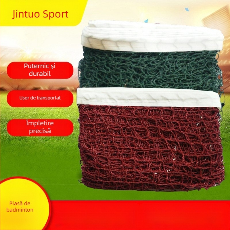 Kingtool Plasă badminton – portabilă pentru interior și exterior, material poliester, personalizare disponibilă